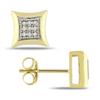 Miadora 0.05 CT TDW Diamond Earrings in 10 K Yellow Gold (G-H, I2-I3)