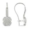 Miadora 1/10 ct Diamond Earrings in 10 K White Gold