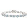 Miadora 32 1/8 ct Sky Blue Topaz Bracelet in Silver - 7.5 inches