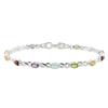 Miadora 6 1/3 ct Amethyst, Blue Topaz, Citrine, Peridot and Garnet Bracelet in Silver, 8 inches