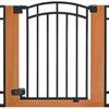 STYLISH & SECURE™ METAL AND WOOD WALK THRU GATE