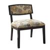 Monarch Circle Earthtone/Cappuccino Accent Chair