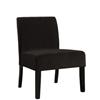 Monarch Chocolate Brown Diamond Velvet Accent Chair