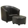 Monarch Leather-Look Juvenile Chair / Ottoman 2pcs Set