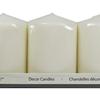 3 Pack Unscented 3x4" Pillars - White