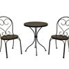 3PC Small Space Bistro Set, Black