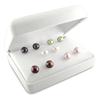 Miadora 6-7 mm Freshwater Multi Color Button Pearl Earrings, Set of 5