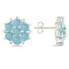 Miadora 4 1/5 ct Sky Blue Topaz Earrings in Silver