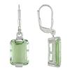 Miadora 13.2 ct Green Amethyst Earrings in Silver