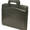 Bond Street, "Hunter" Leather Zip Around Letter Size 3-Ring Organizer w/sliding handles in Black...