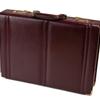 Bond Street, CROWN extended edge 3" Leather attache case, 425008BUR