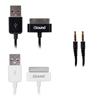 iSound Charge & sync cable + audio - Black & White
