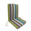 2 Pack Highback Cushion, Malachite Stripe