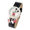 Adult Mickey Mouse analog watch black croco with charms
