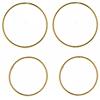 10 karat Yellow Gold Sleeper Hoop Earrings (2 pairs)