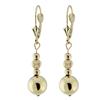 14K Lever Back Earrings with Beads