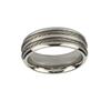 Stainless Steel Ring with Cable