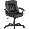 Monarch Black Leather-Look Office Chair