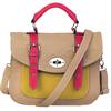 Pixie Mood Tablet Satchel Bag (STE-BG) - Beige / Yellow / Pink