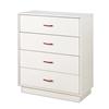 South Shore Logik Kids 4-Drawer Chest - Pure White