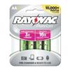 Rayovac Platinum Rechargable 4PK AA 2000mAh NiMH Batteries
