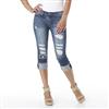 Sneak Peak Distressed Light Denim Jean