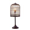 Gen Lite Les Folies Coffee Brushed Gold Bird Cage Table Lamp