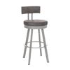 ''Barry'' Faux Leather Swivel Bar Stool