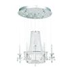 Gen Lite La Boheme 10 Light Chrome Halogen Ceiling Fixture