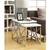 Criss Cross Metal 2pc Nesting End Table Set