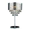 Gen Lite Helix' Chrome And Crystals Table Lamp