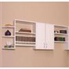 White Bookshelf with Doors