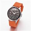 Timex® Men's Orange Silicone Strap Watch