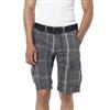 Point Zero® Plaid Cargo Short with Belt