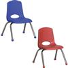 ECR4Kids – 30.5 cm (12 in.) Stackable School Chair with Chrome Legs – 6-pack