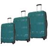 McBrine 3-Piece 4-Wheeled Spinner Expandable Luggage Set (A712-3-GN) - Green