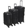 Mancini 3-Piece 4-Wheeled Suitcase Set (LPC125) - Black