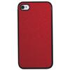 Exian iPhone 4/4S Sparkling Cell Phone Case (4G161-RED) - Red