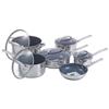 GreenPan Miami 11-Piece Stainless Steel Cookware Set (GPMIAS11CWS) - Silver