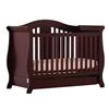 Stork Craft Vittoria 3-In-1 Fixed Side Convertible Crib (04587-224) - Cherry