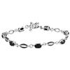 Amour Oval Cut Black Sapphire Bracelet (7500001572) - Black