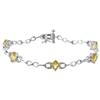 Amour Cushion Cut Citrine and Diamond Bracelet (7500001568) - Yellow