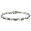 Amour Oval Cut Smokey Quartz and Diamond Bracelet (7500001569) - Grey