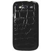 Exian Samsung Galaxy S3 Crocodile Cell Phone Case (S3033-BLACK) - Black