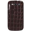 Exian Samsung Galaxy S3 Crocodile Cell Phone Case (S3033-BROWN) - Brown