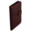 Exian Samsung Galaxy Note 2 Snakeskin Hard Shell Leather Flip Case (NOTE2012) - Red
