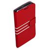 Exian Samsung Galaxy Note 2 Rotating Hard Shell Leather Flip Case (NOTE2016) - Red