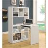 Monarch Hollow-Core Corner Desk (I 7022) - White