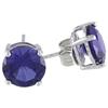 Amour Blue Sapphire Solitaire Earrings (750086447)