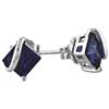Amour Blue Sapphire Stud Earrings (750086414)
